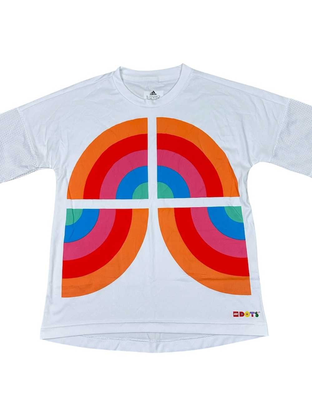 adidas x Lego DOTS White Kids Graphic Rainbow Arch T-Shirt